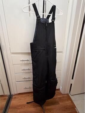 Arctix Men’s Medium Black Insulated Skiing Overalls Snow Bib ThermaTech Size M